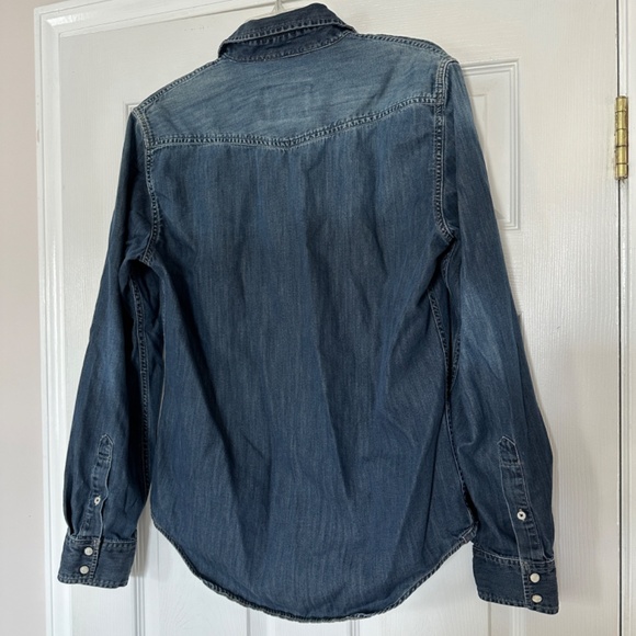 Men's American Eagle Button Down Chambray Shirt S - Picture 2 of 5